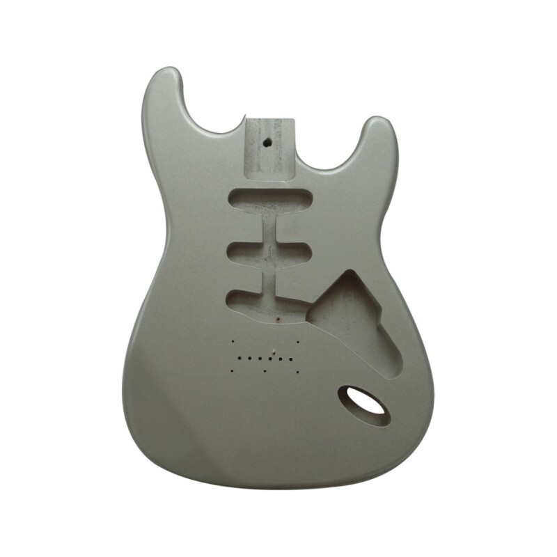 Afanti  Alder Silver Metalic Painting Gloss Finished SSS ST Guitar Body