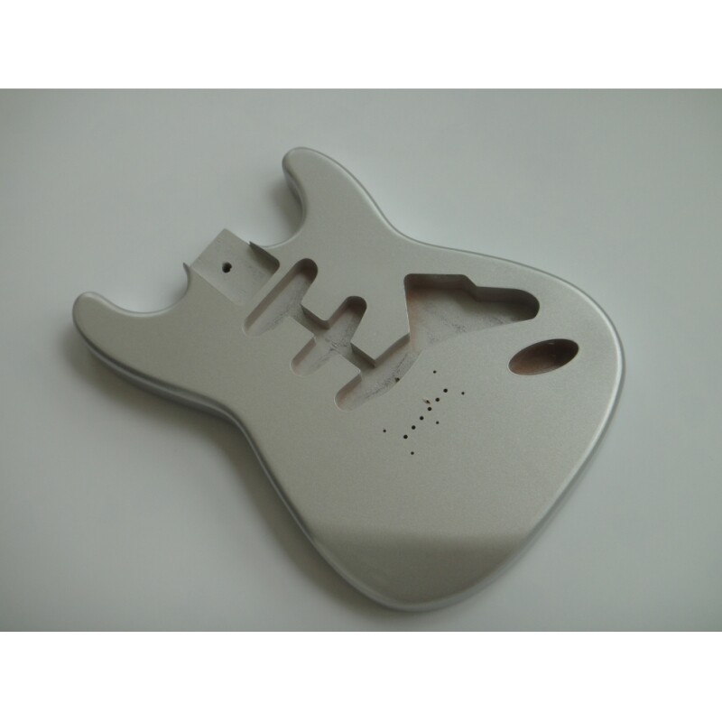 Afanti  Alder Silver Metalic Painting Gloss Finished SSS ST Guitar Body