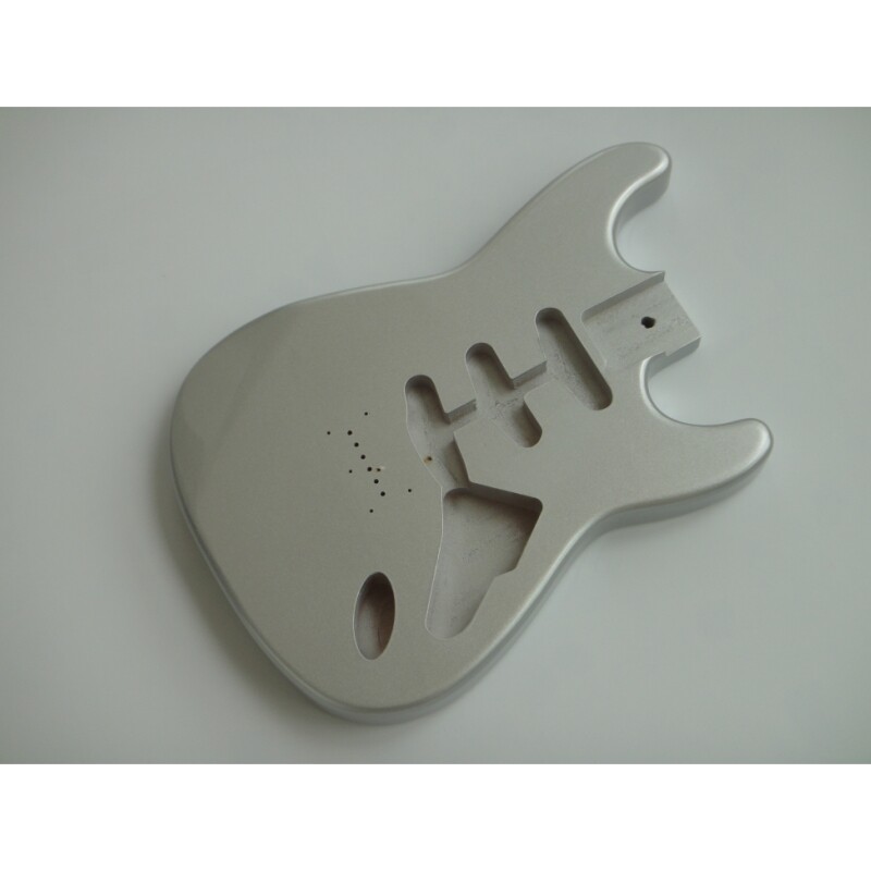 Afanti  Alder Silver Metalic Painting Gloss Finished SSS ST Guitar Body