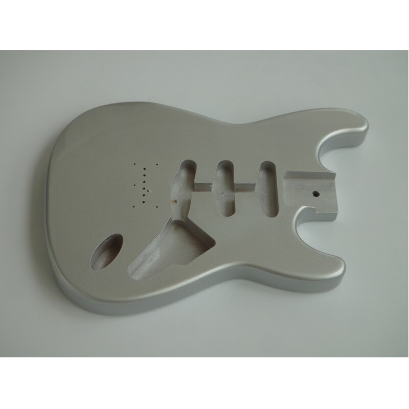 Afanti  Alder Silver Metalic Painting Gloss Finished SSS ST Guitar Body
