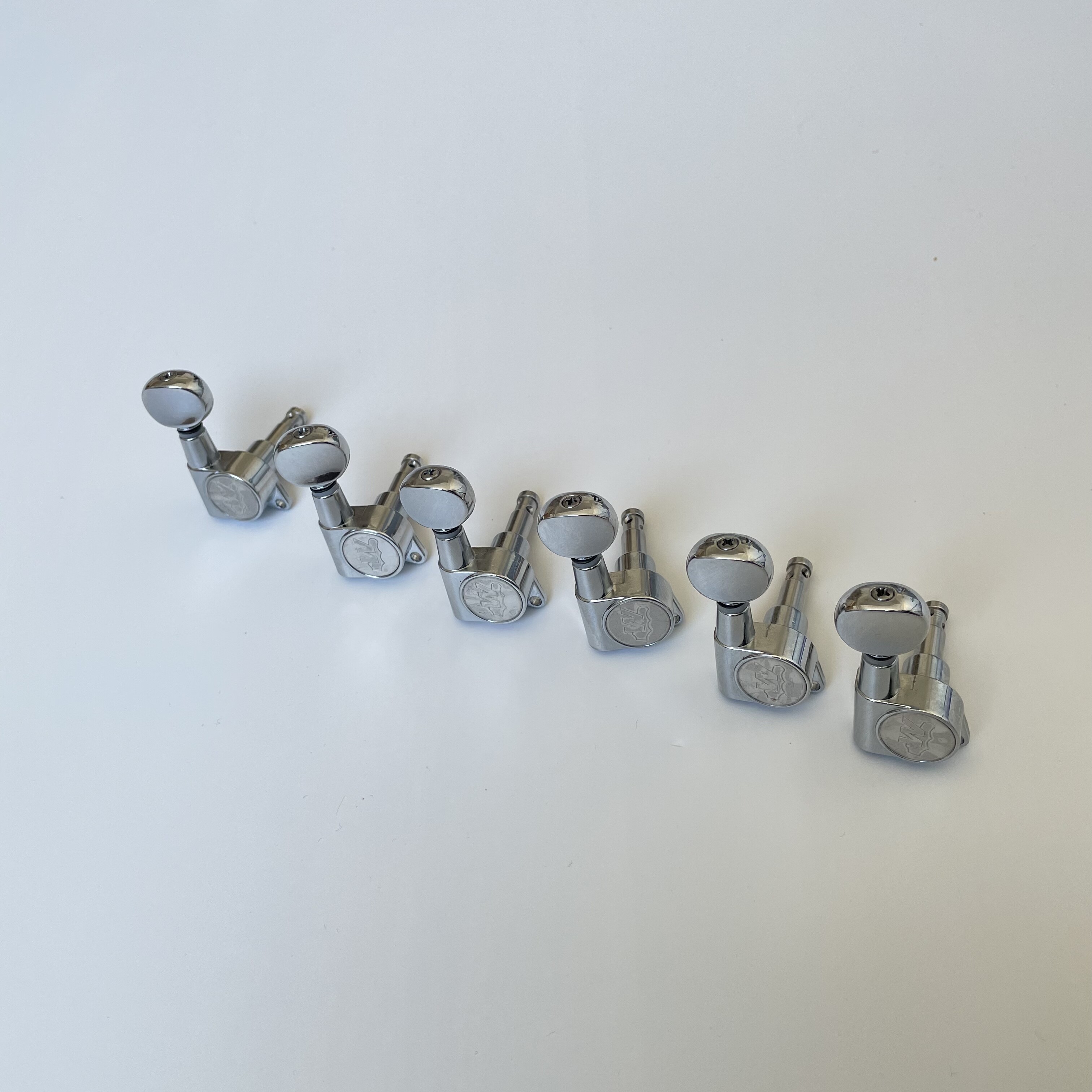Afanti Sealed 6R Inline Chrome Electric Guitar Tuning Key Pegs