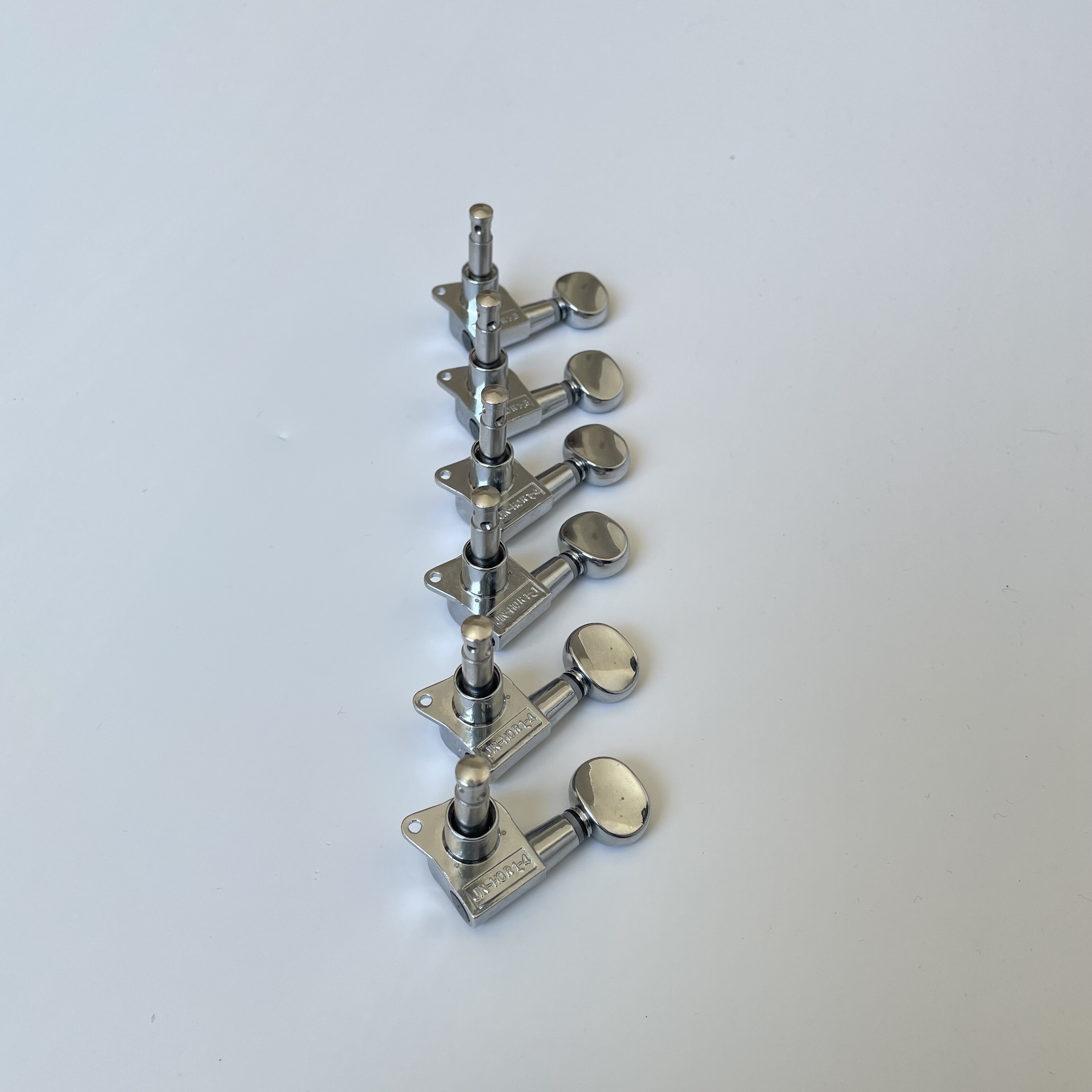 Afanti Sealed 6R Inline Chrome Electric Guitar Tuning Key Pegs