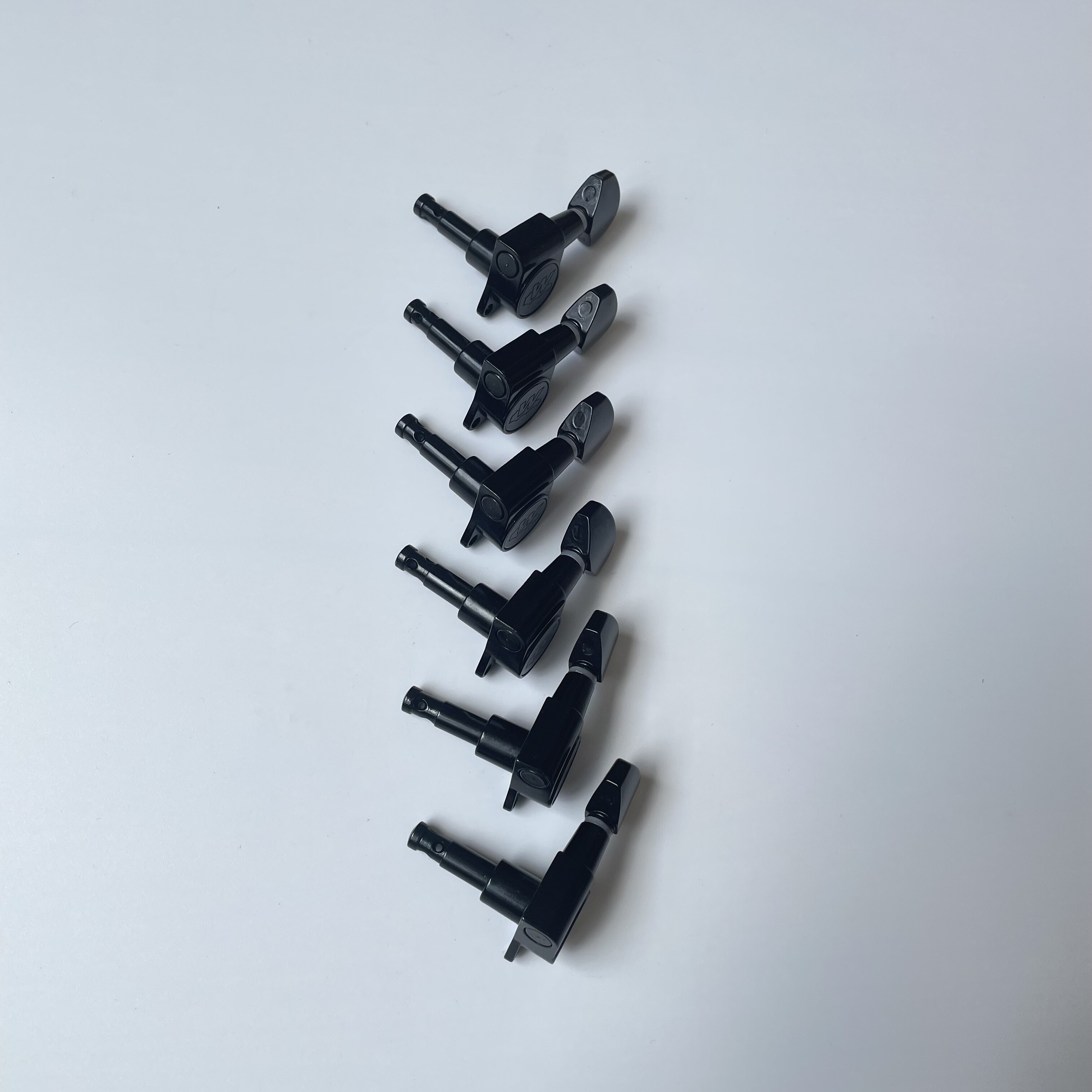 Afanti Black 6 Inline Right Handed Guitar Tuning Machine Head