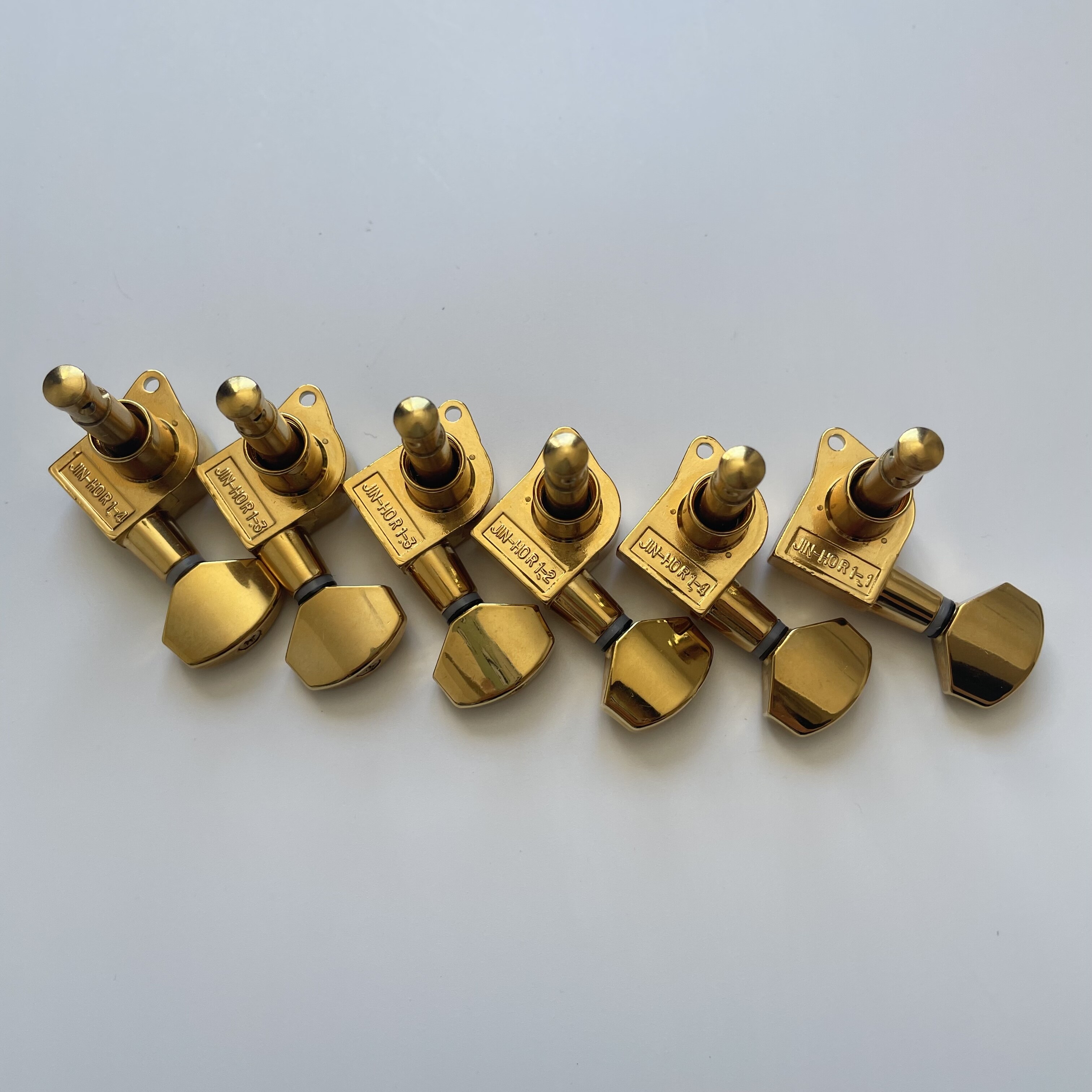 Afanti 6R-In-Line Gold Guitar Tuning Pegs Acoustic Electric Guitar