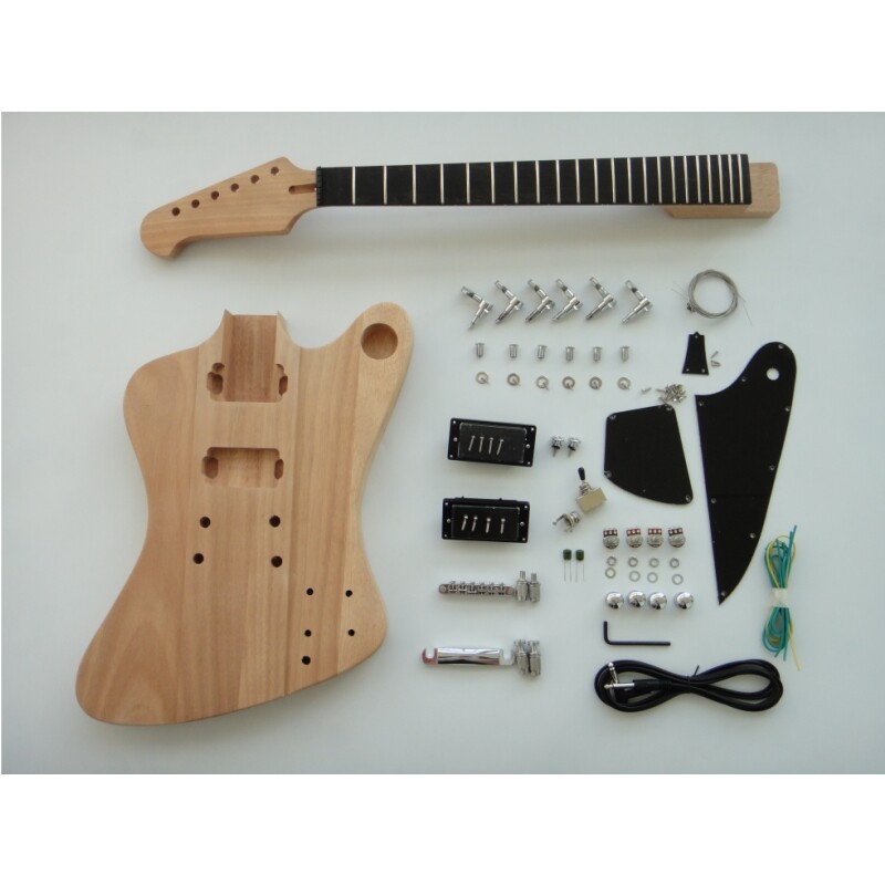Afanti 6 String Set In Mahogany Body Ebony Fingerboard  DIY Guitar Kit