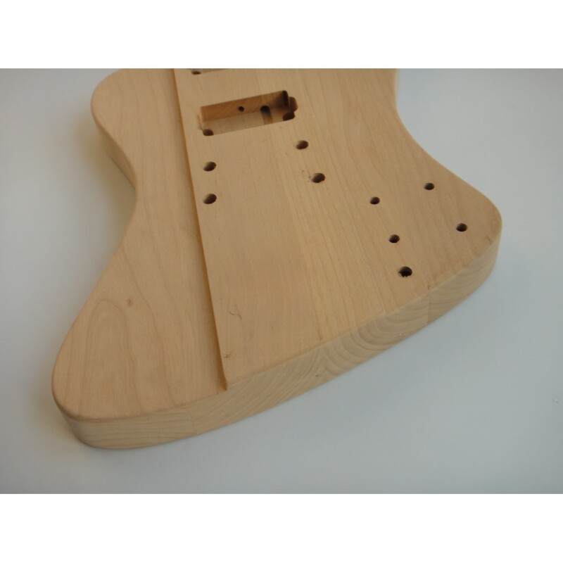 Afanti Blank Headstock Alder Body Ebony Fingerboard DIY Guitar Kit