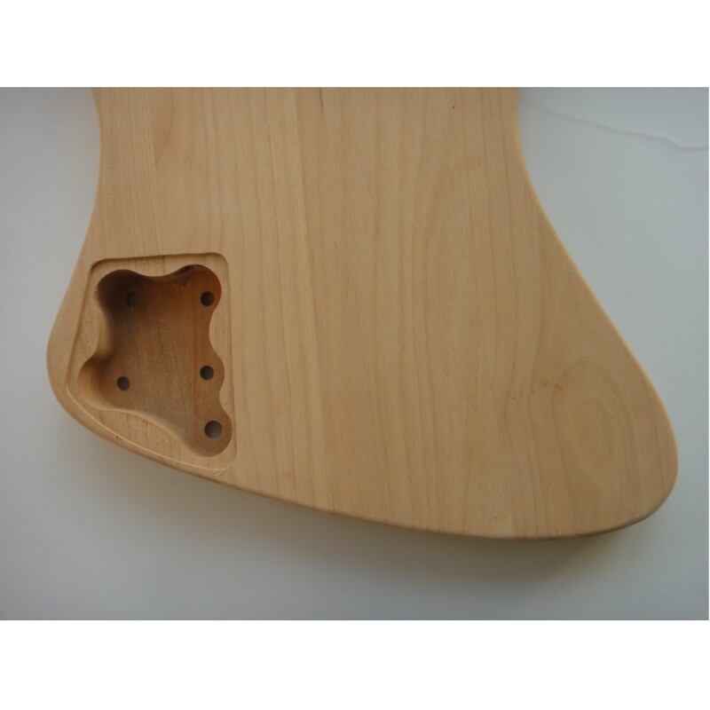 Afanti Blank Headstock Alder Body Ebony Fingerboard DIY Guitar Kit