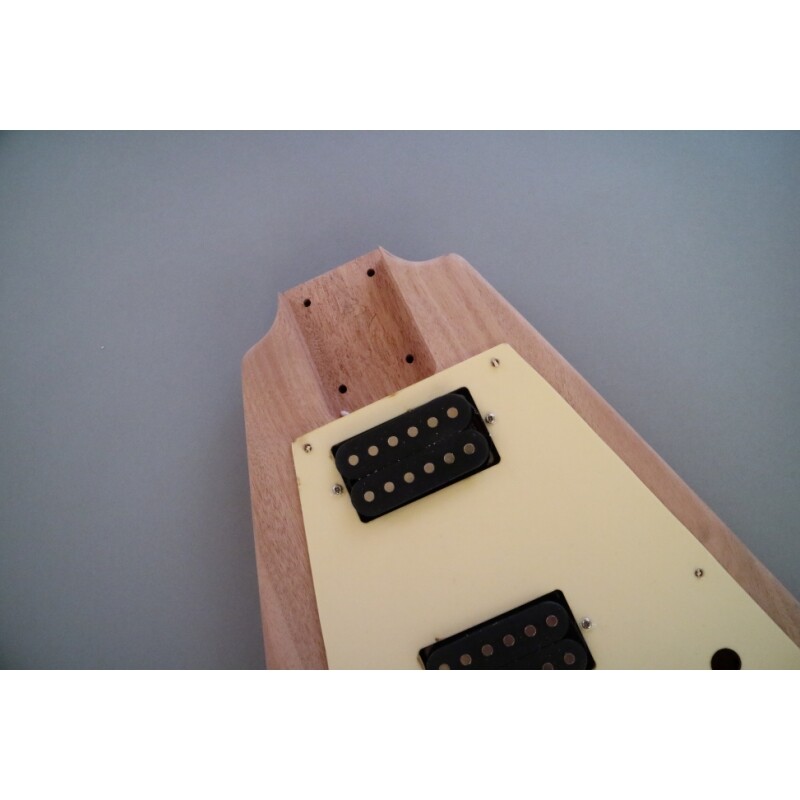Afanti Unfinished Solid Mahogany Body Rosewood Fingerboard DIY Guitar Kit