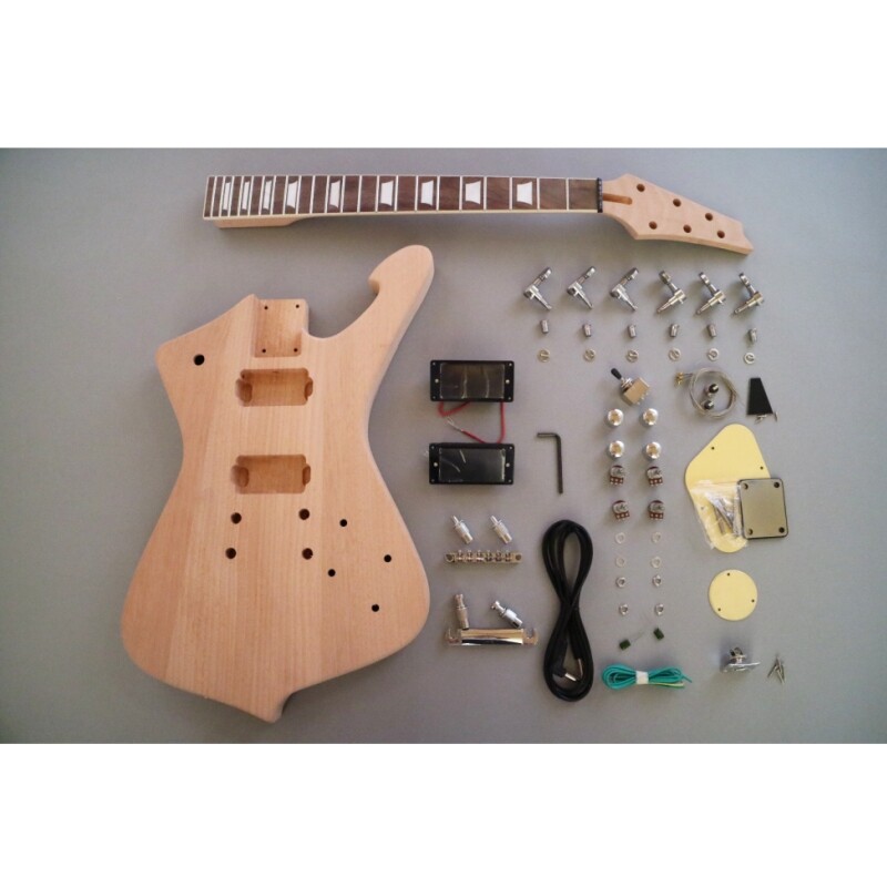 Afanti Customized Mahogany HH Pickup Build Your Own DIY Ice Guitar Kit