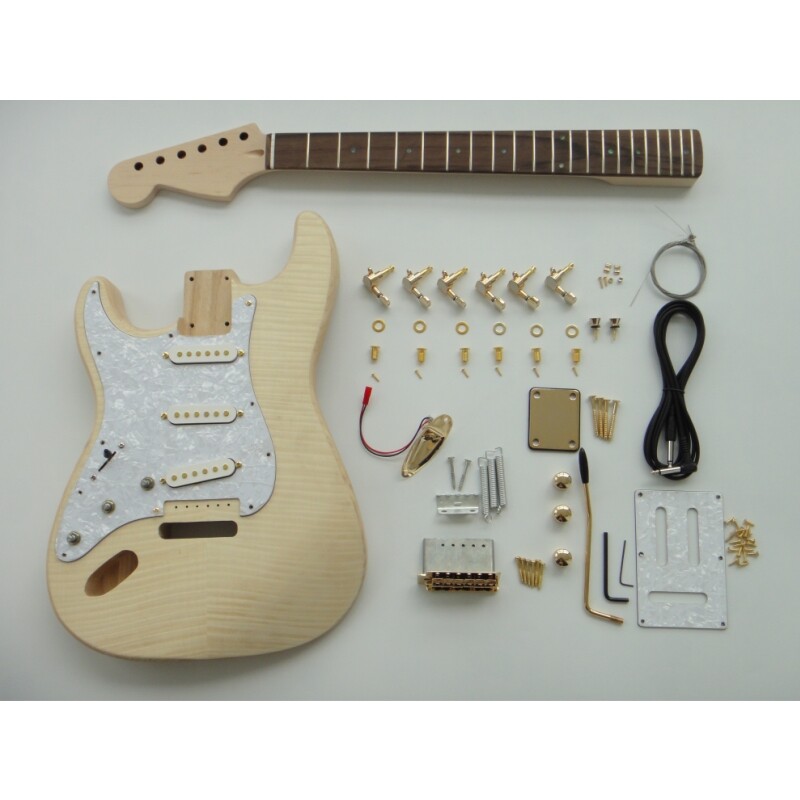 Afanti Customized Ash Body Left Handed ST Electric Guitar Kit
