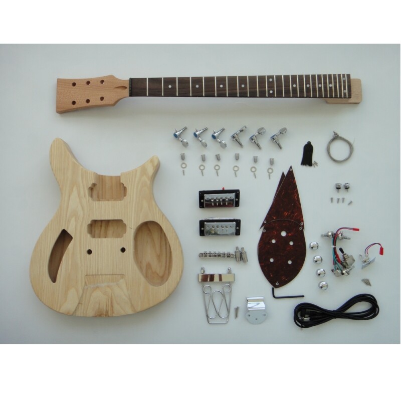 Afanti Customized Ash Body Build Your Own DIY Electric Guitar Kit