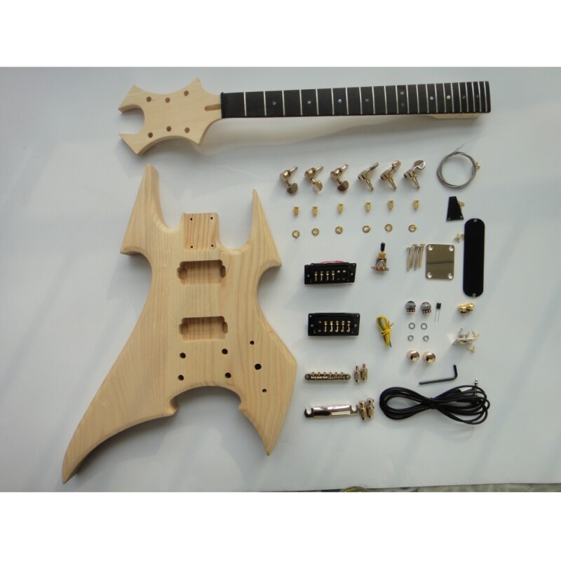 Afanti Ash Body Ebony Fingerboard DIY Electric Guitar Kit
