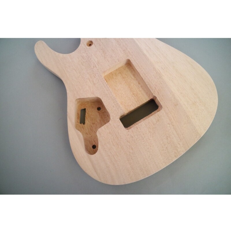 Afanti Ufinished Mahogany Body and Neck Build Your Own DIY Electric Guitar Kit