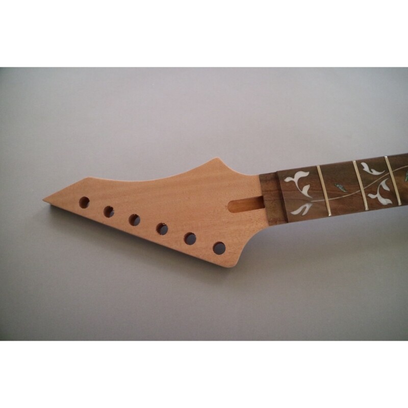 Afanti Ufinished Mahogany Body and Neck Build Your Own DIY Electric Guitar Kit