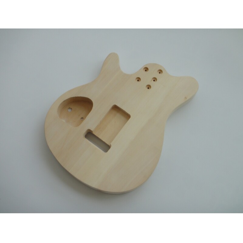 Afanti Customized Zebra HH Pickup Quilted Maple Veneer DIY Electric Guitar Kit