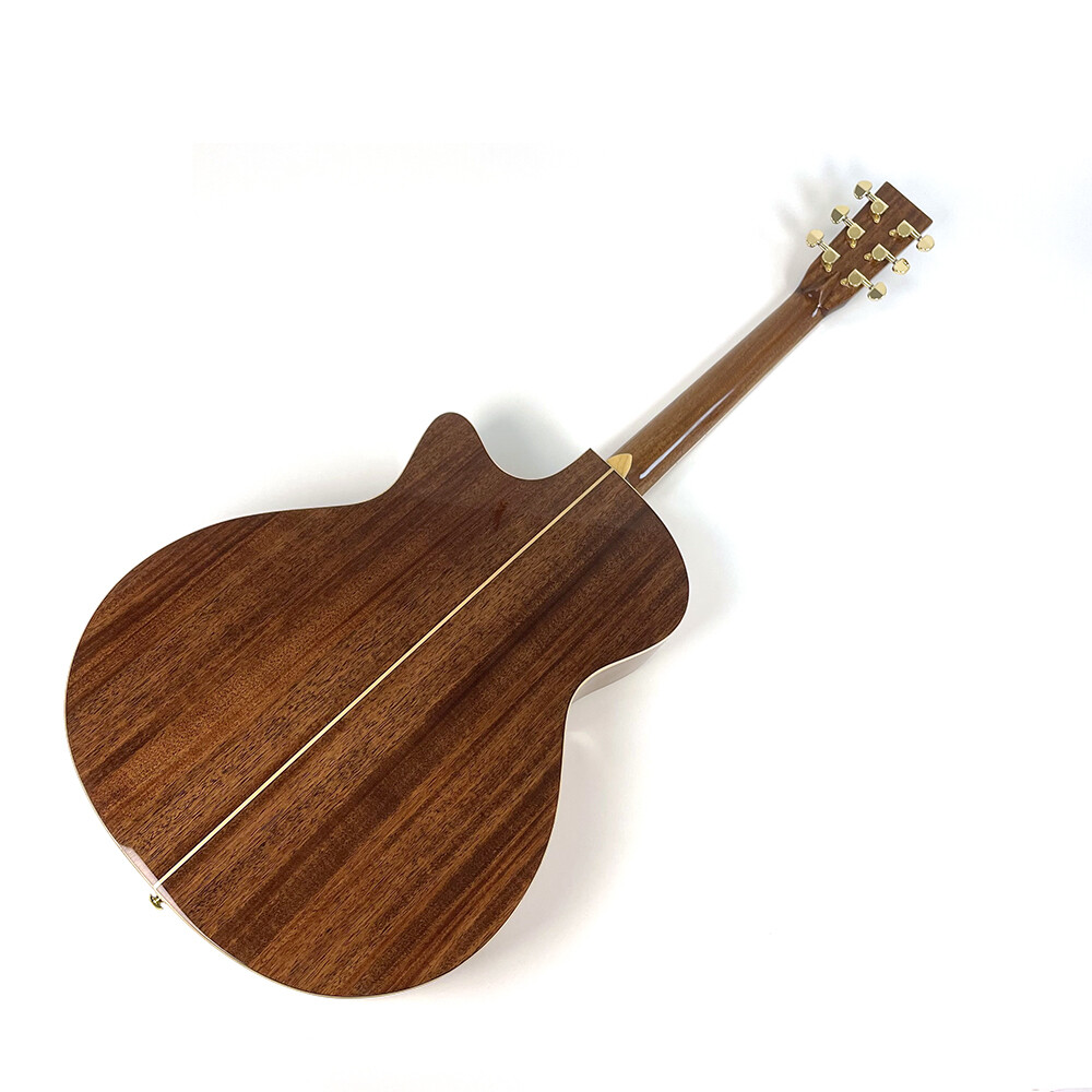 Afanti East Luthier Series Spruce Solid Top Real Abalone Inlay Cutaway Acoustic Guitars