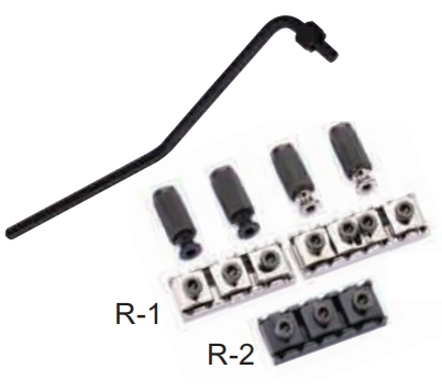 Afanti Electric Guitar Double Locking Tremolo Bridge for Floyd Rose Style