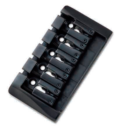 Afanti Zinc Saddle Black 5 String Bass Guitar Bridge