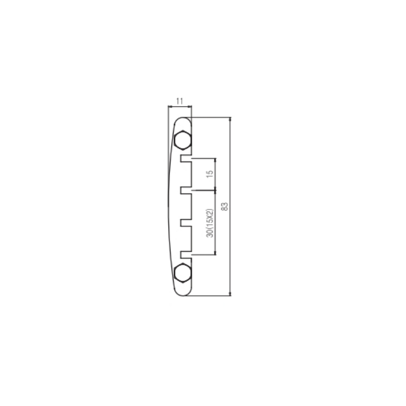 Afanti Gold 4 String Bass Guitar Tailpiece