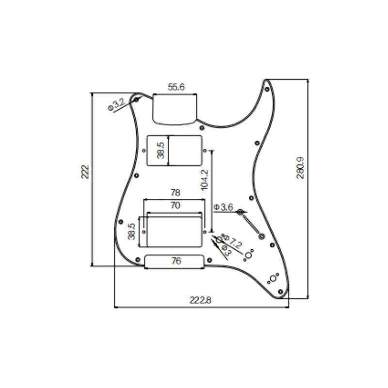 Afanti Electric Guitar Pickguard (AP-1003)