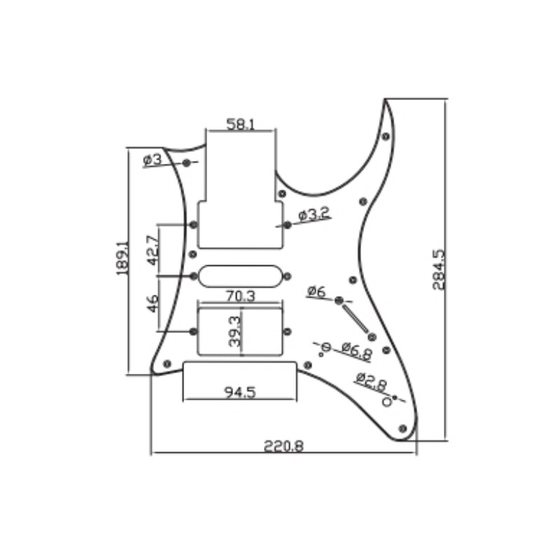 Afanti Electric Guitar Pickguard (AP-1004)