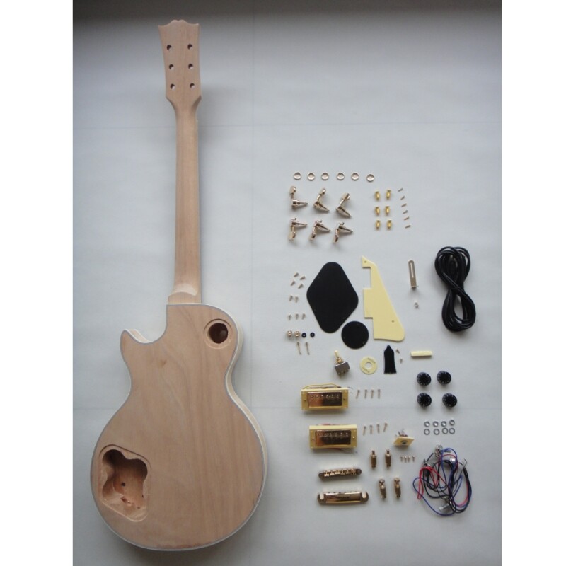 Afanti Unfinished Mahogany Body with Flamed Maple Top Lp Electric Guitar Kit