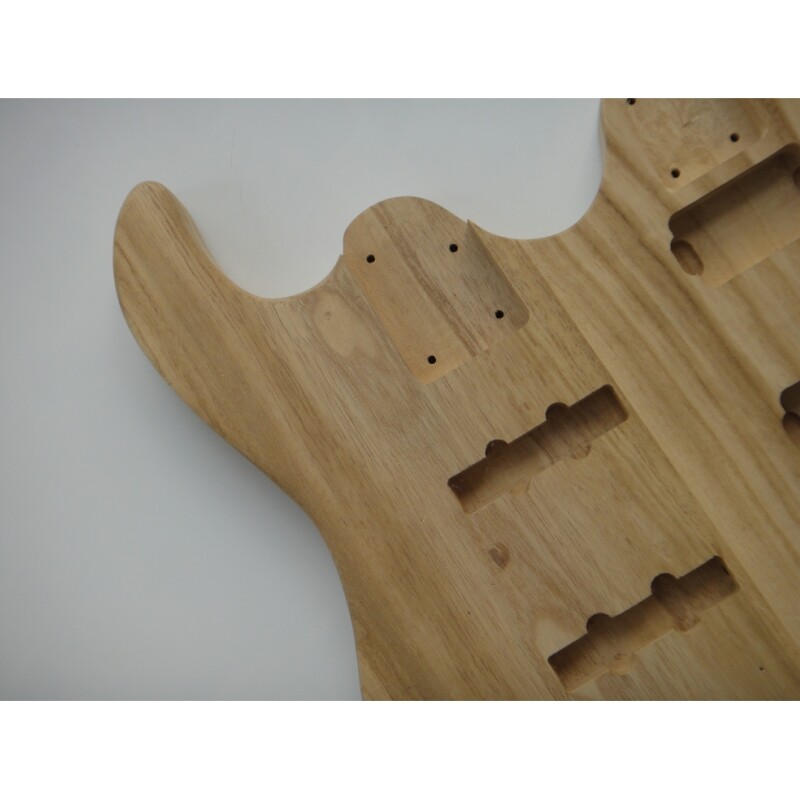 Afanti Paulownia Body Maple Neck 4+6 Bass Electric Guitar Kit
