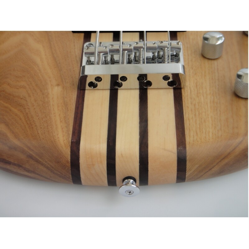 Afanti Ash Body Rosewood Fingerboard 4 String Neck Through Bass Guitar