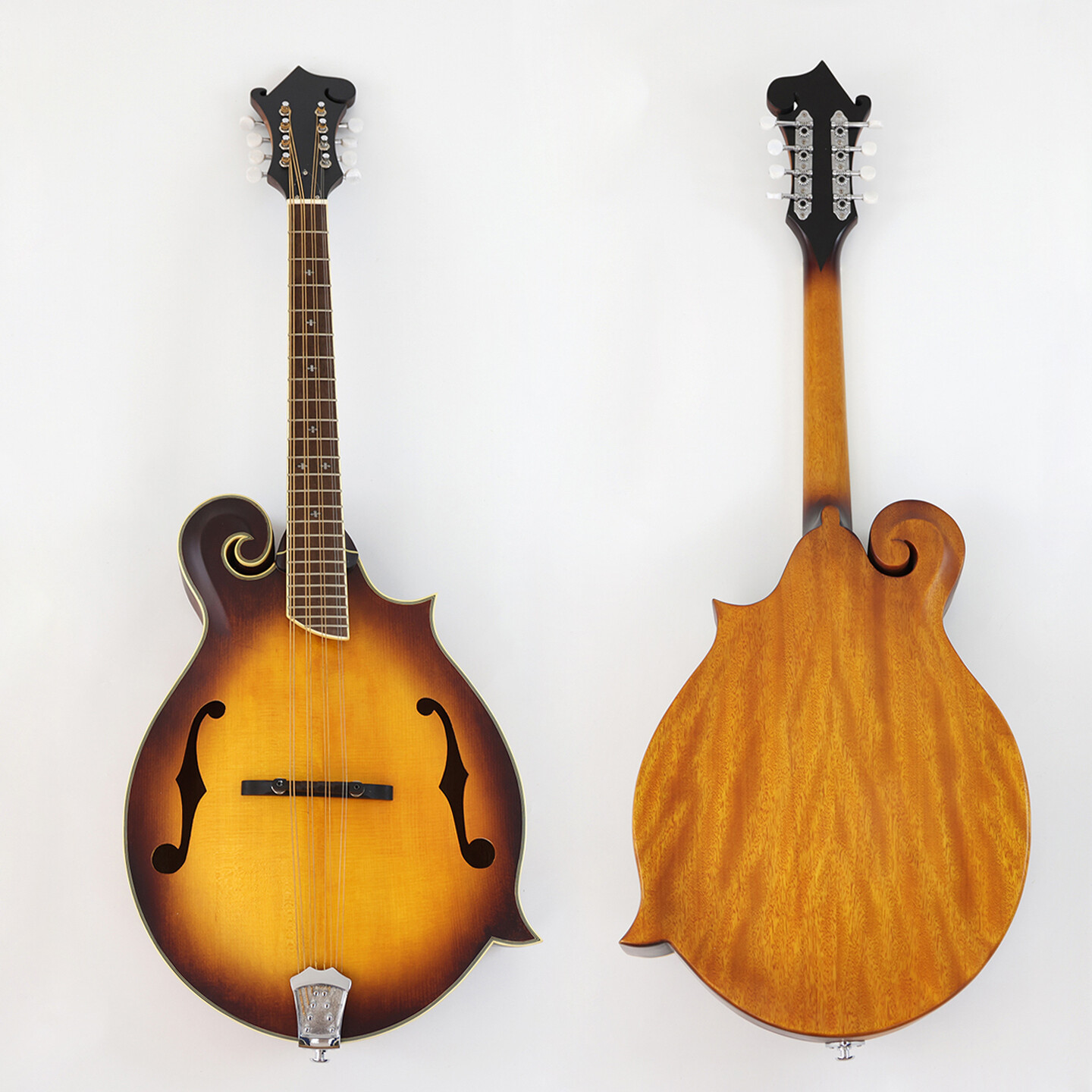 Afanti Tabacco Burst Solid SpruceTop Mahogany Body  F Octave Mandolin