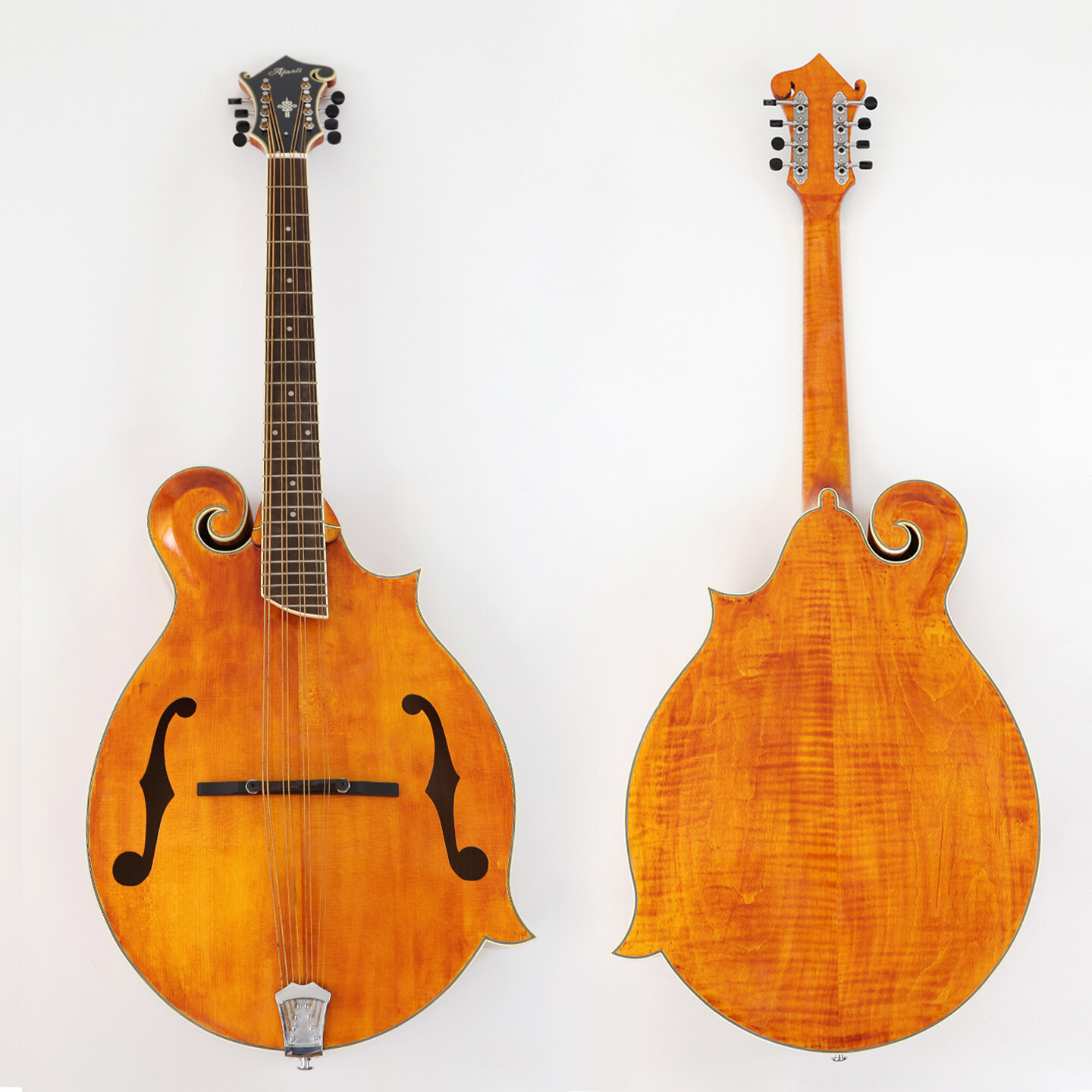 Afanti AA Flamed Maple Back and Side Gloss F Mandocello