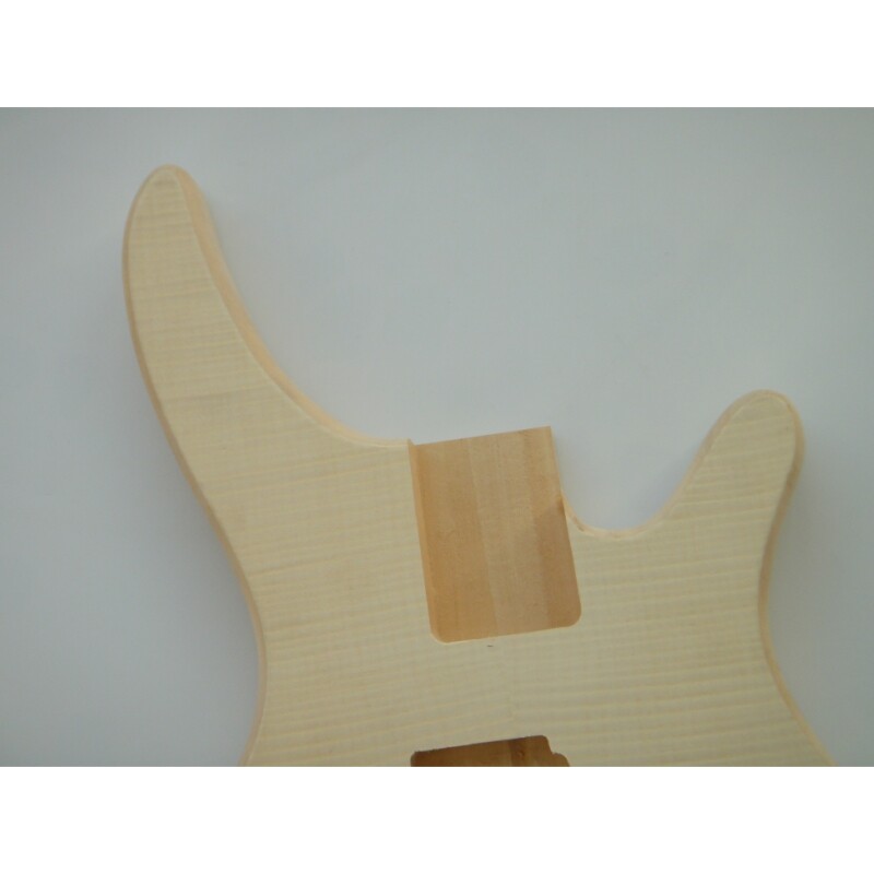 Afanti Basswood Body with Flamed Maple Veneer 4 Strings Bass Guitar