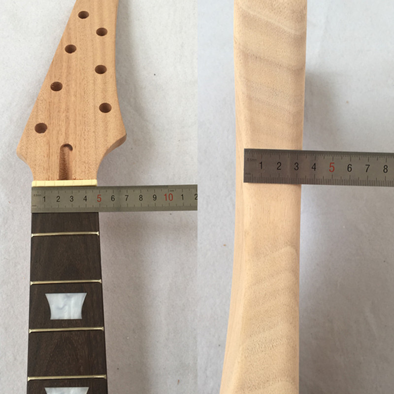 7 String wide nut bolt on mahogany neck with rosewood fingerboard DIY guitar kit