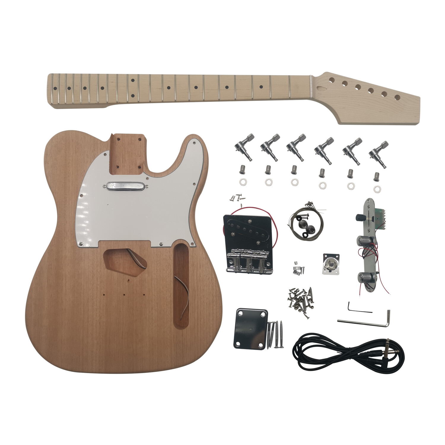 Mahogany body Build your own Electric guitar Unfinished Tele guitar kit