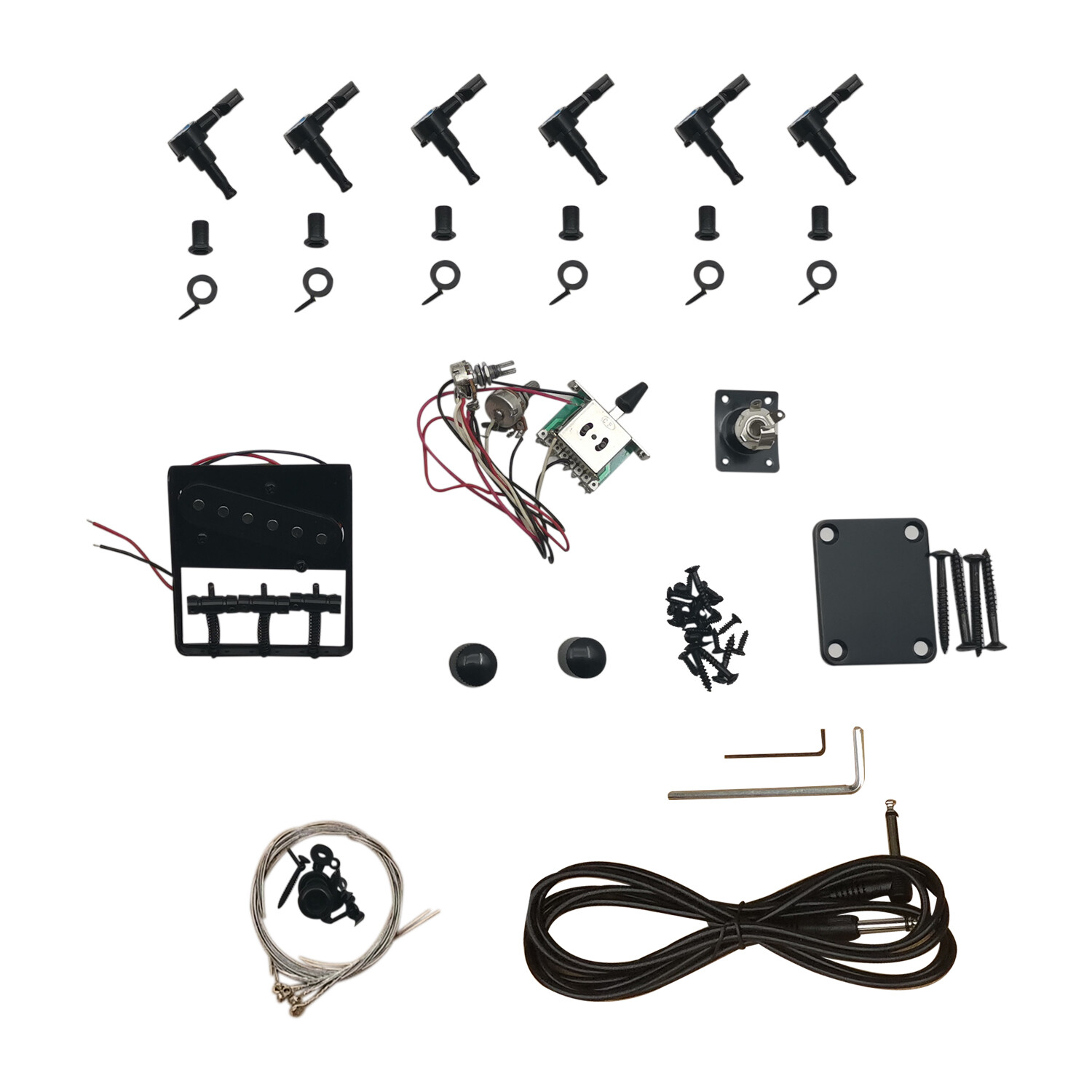 Ash body semi-hollow thinline Tele Electric Guitar Kit