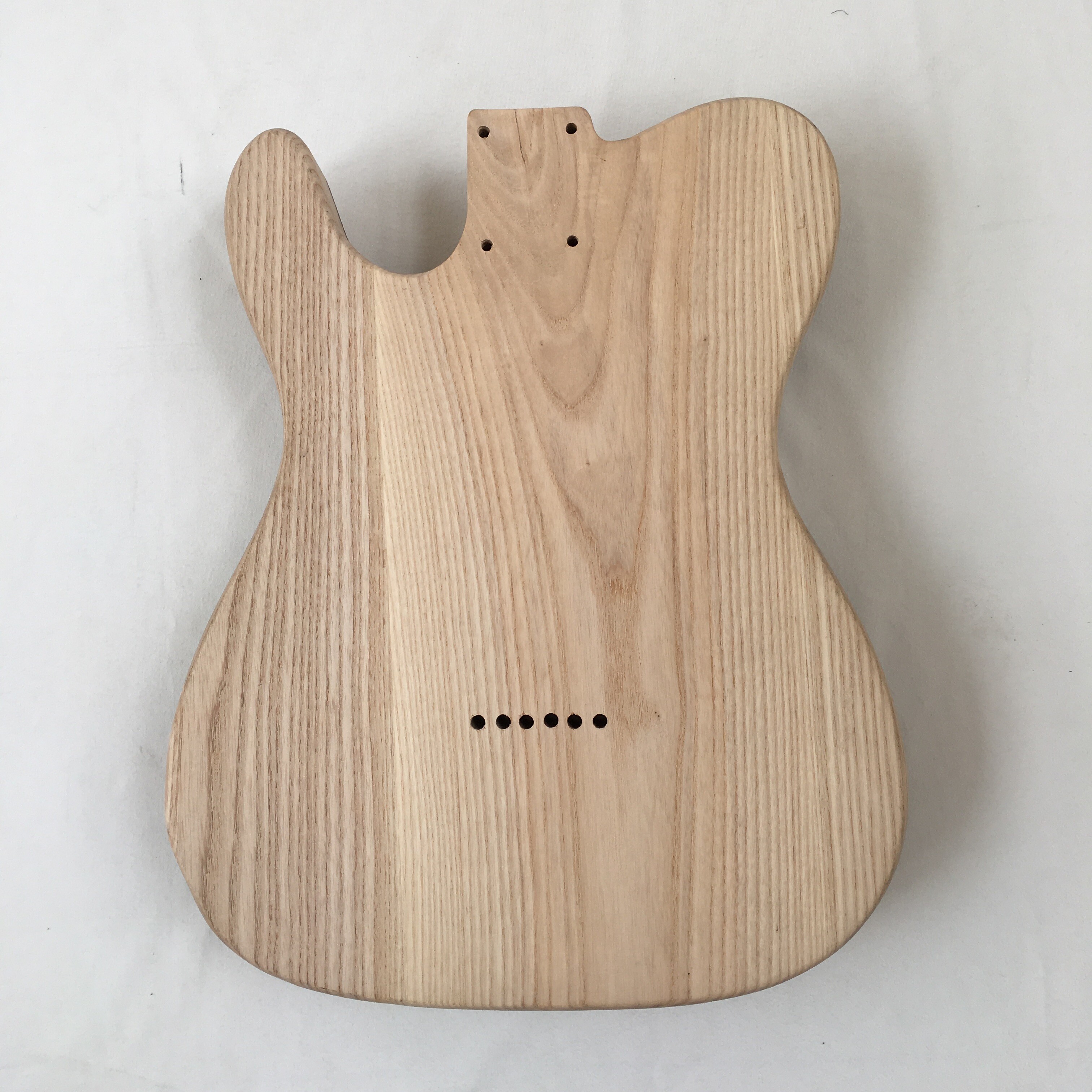 Ash body semi-hollow thinline electric guitar kit with Spalted maple veneer