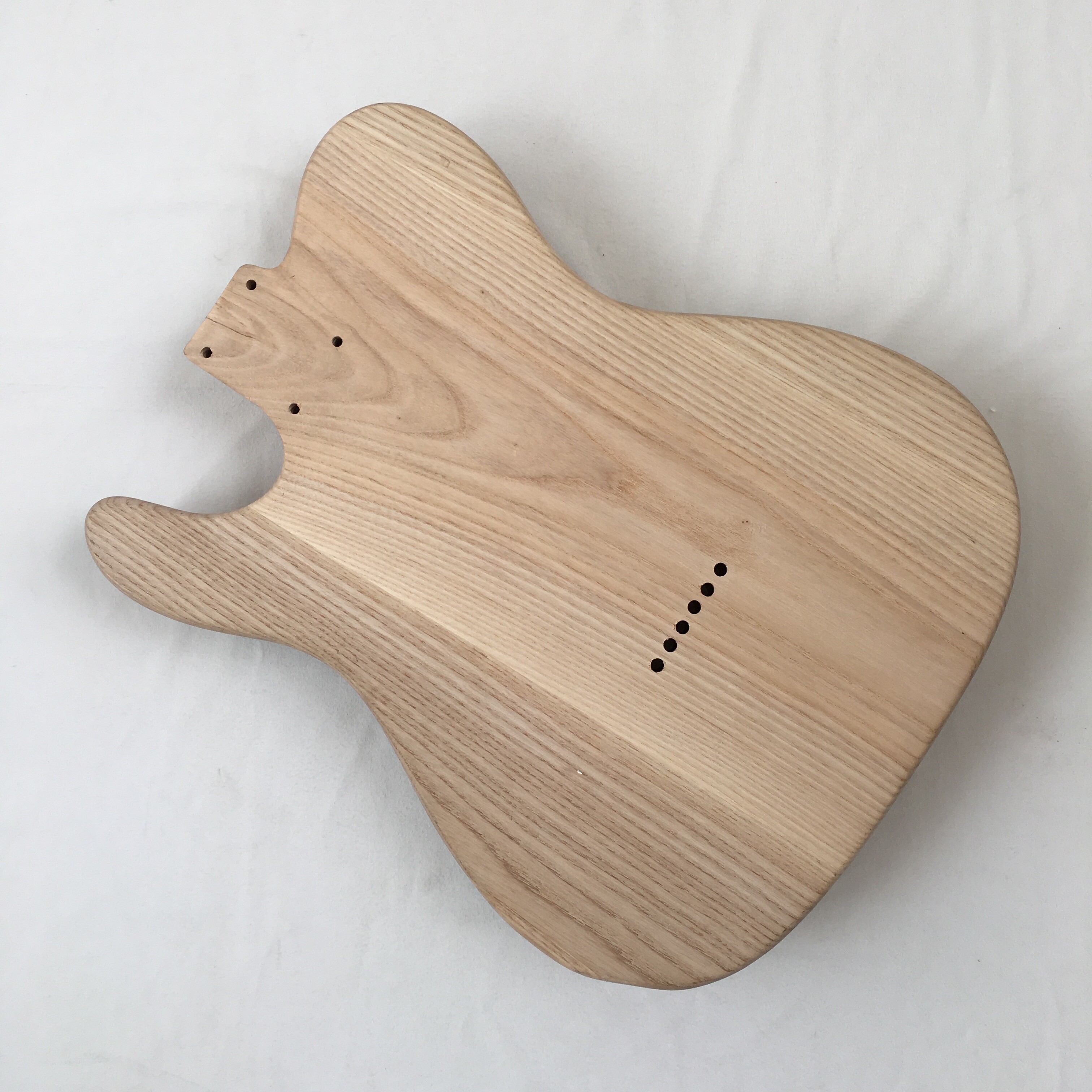 Ash body semi-hollow thinline electric guitar kit with Spalted maple veneer