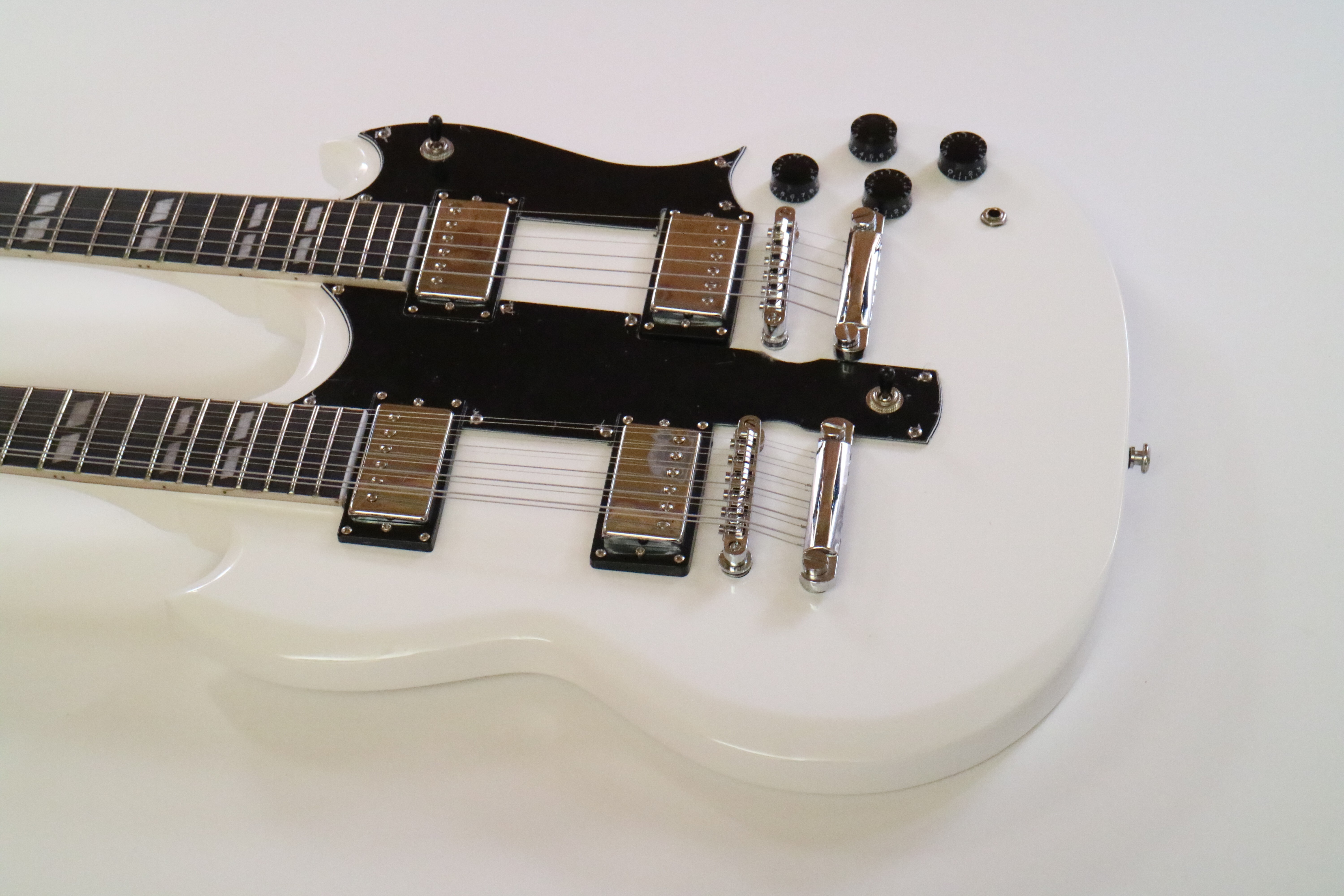 Afanti Sg Style Basswood Body Maple Neck Double Neck Electric Guitar