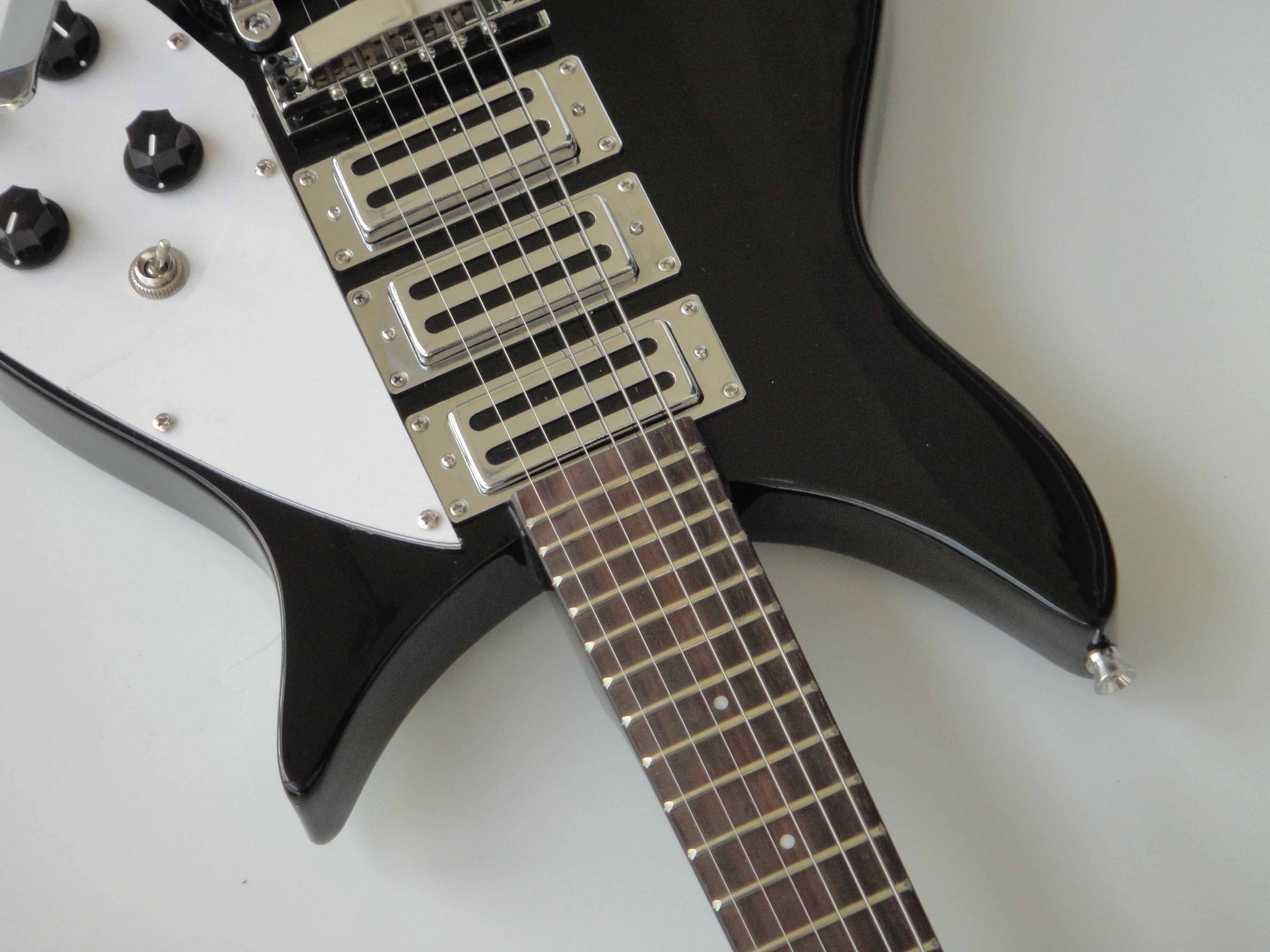 Afanti Rick Black Solid Body Electric Guitar