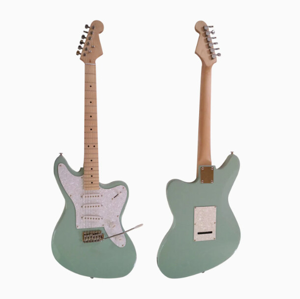 Afanti Customized SSS Pickup Tremolo Bridge Maple Fingerboard Green Electric Guitar