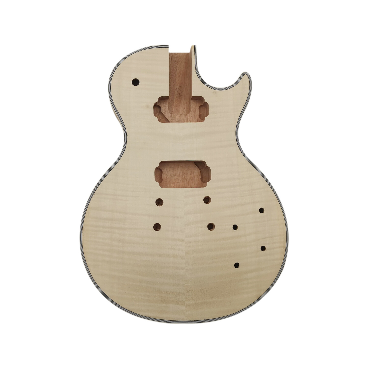 Afanti unfinished mahogany LP guitar body with flamed maple veneer Afanti unfinished mahogany LP guitar body with flamed maple veneer