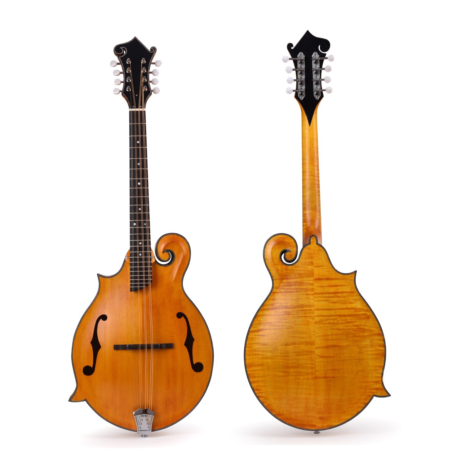 Afanti AA Solid Spruce Top Flamed Maple F Style Left Handed Mandolin