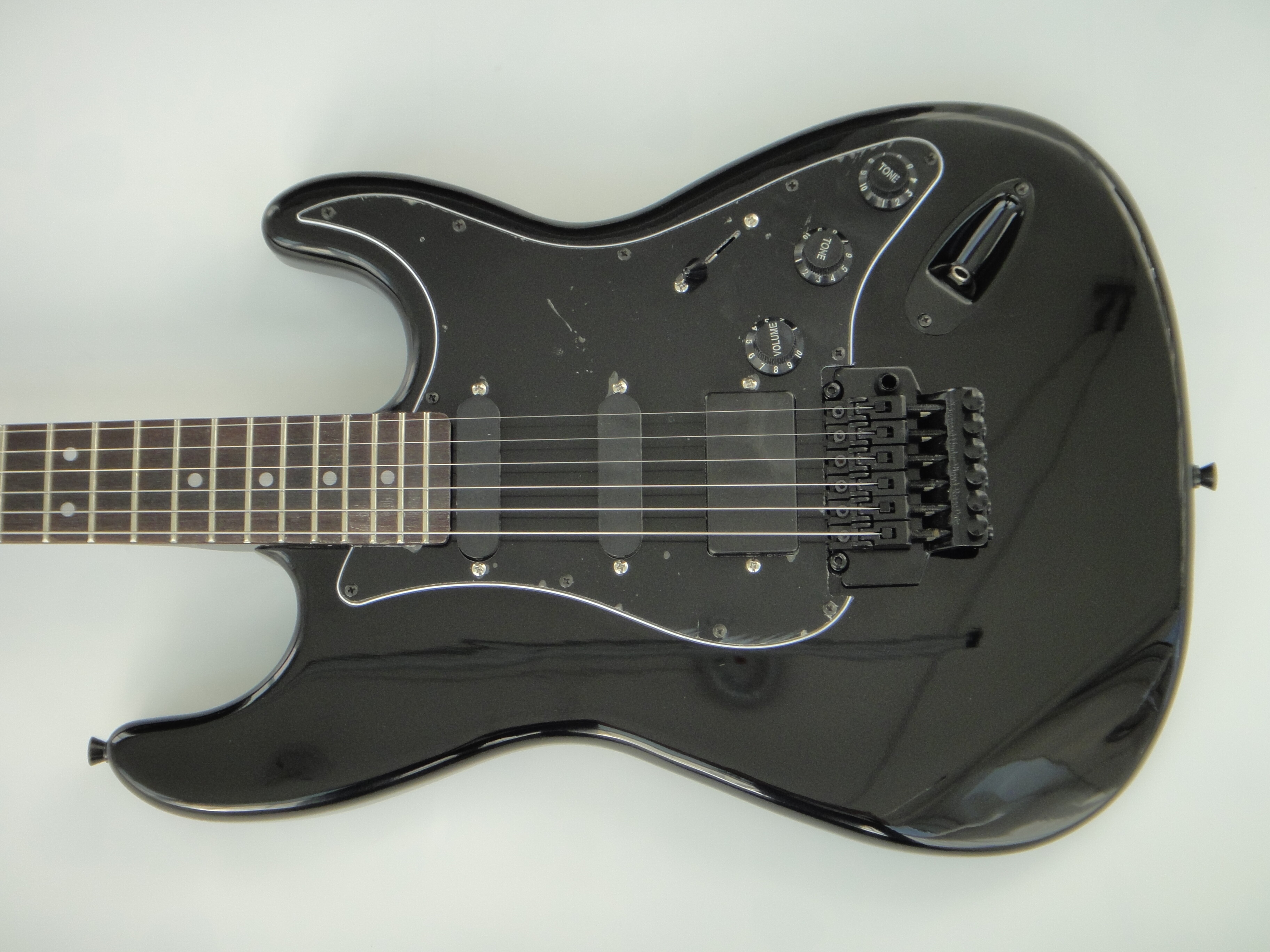 Afanti Customized Ancient SSS Pickups Mahogany Body Black Electric Guitar