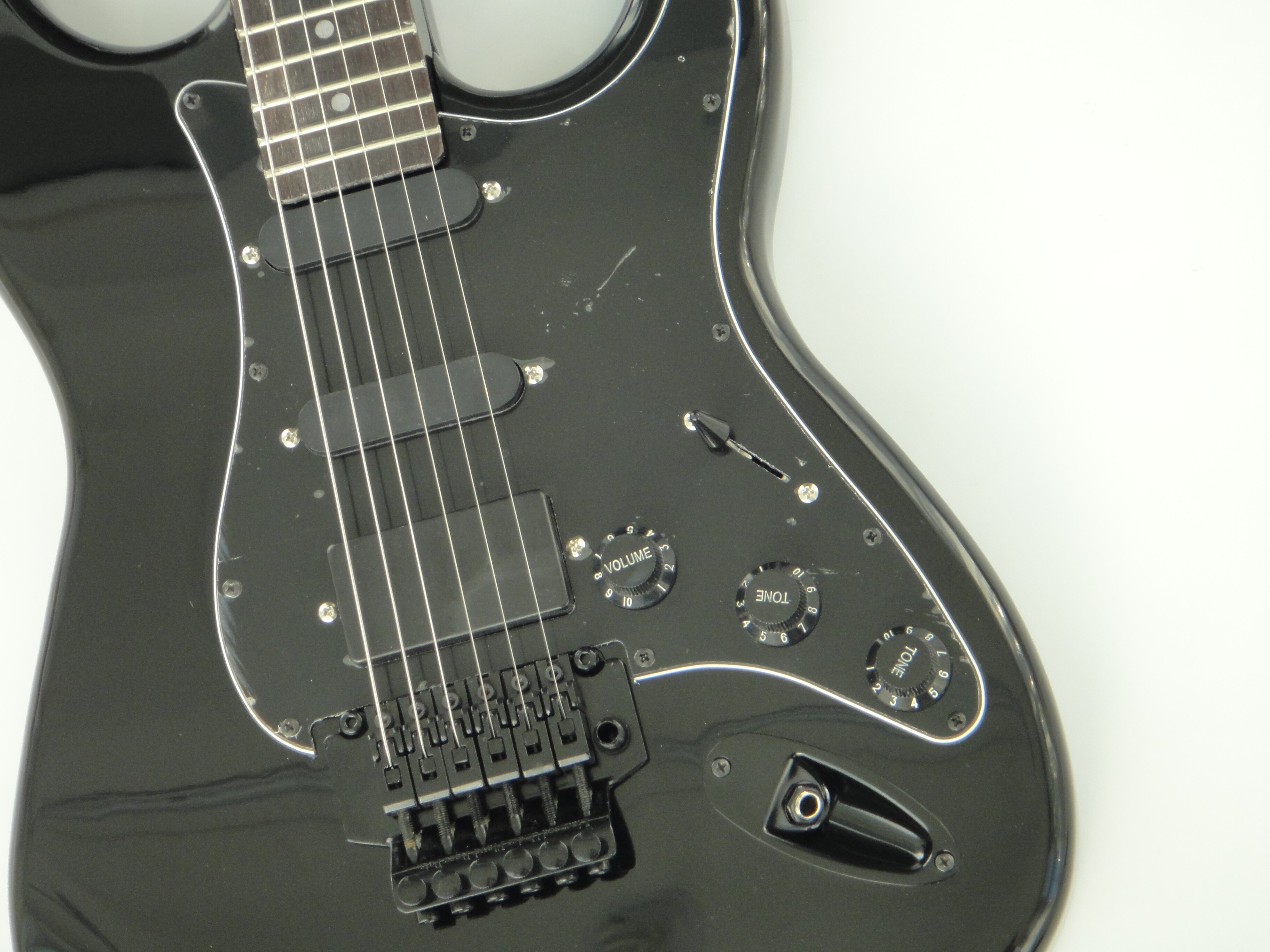 Afanti Customized Ancient SSS Pickups Mahogany Body Black Electric Guitar