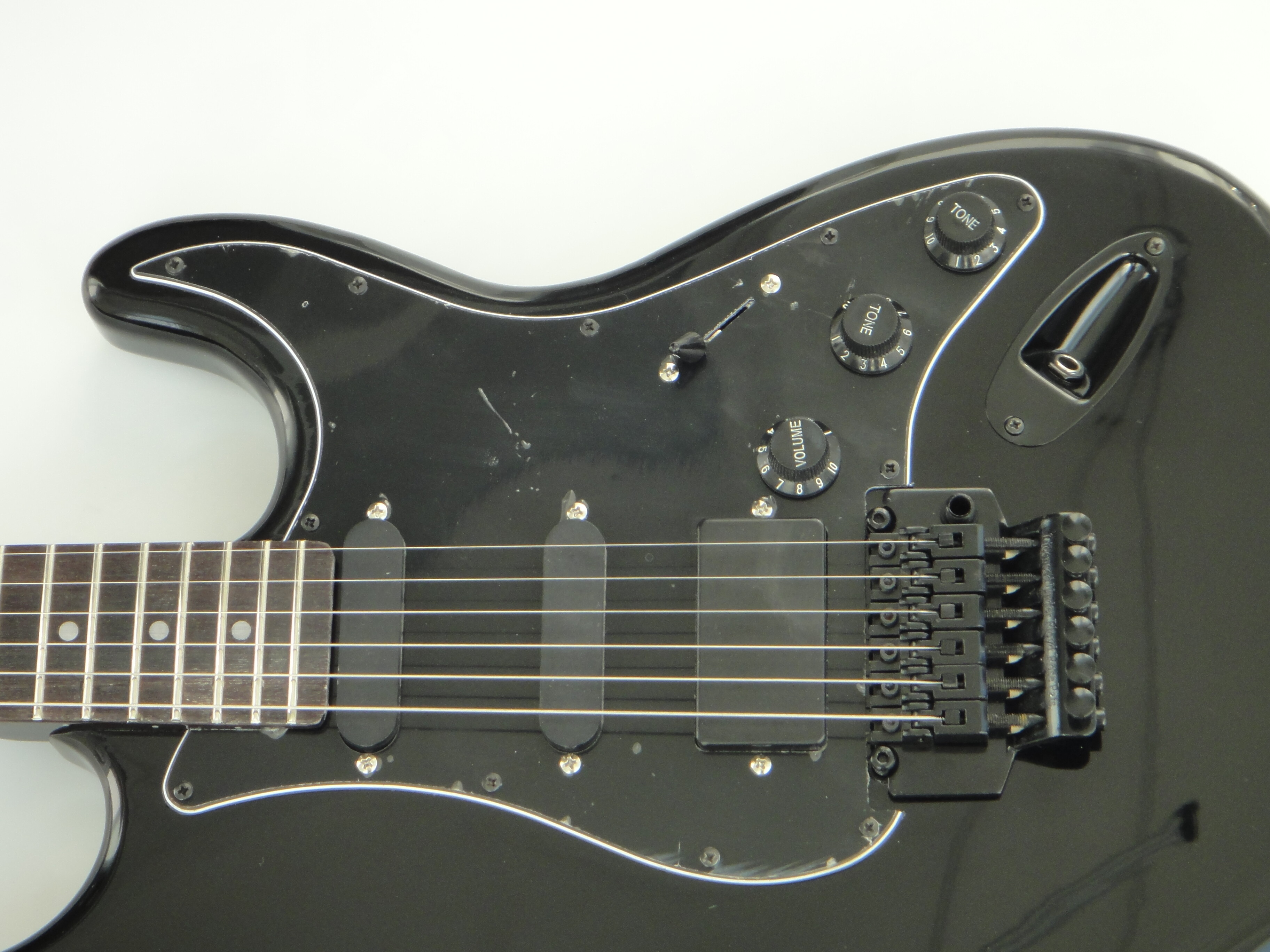 Afanti Customized Ancient SSS Pickups Mahogany Body Black Electric Guitar