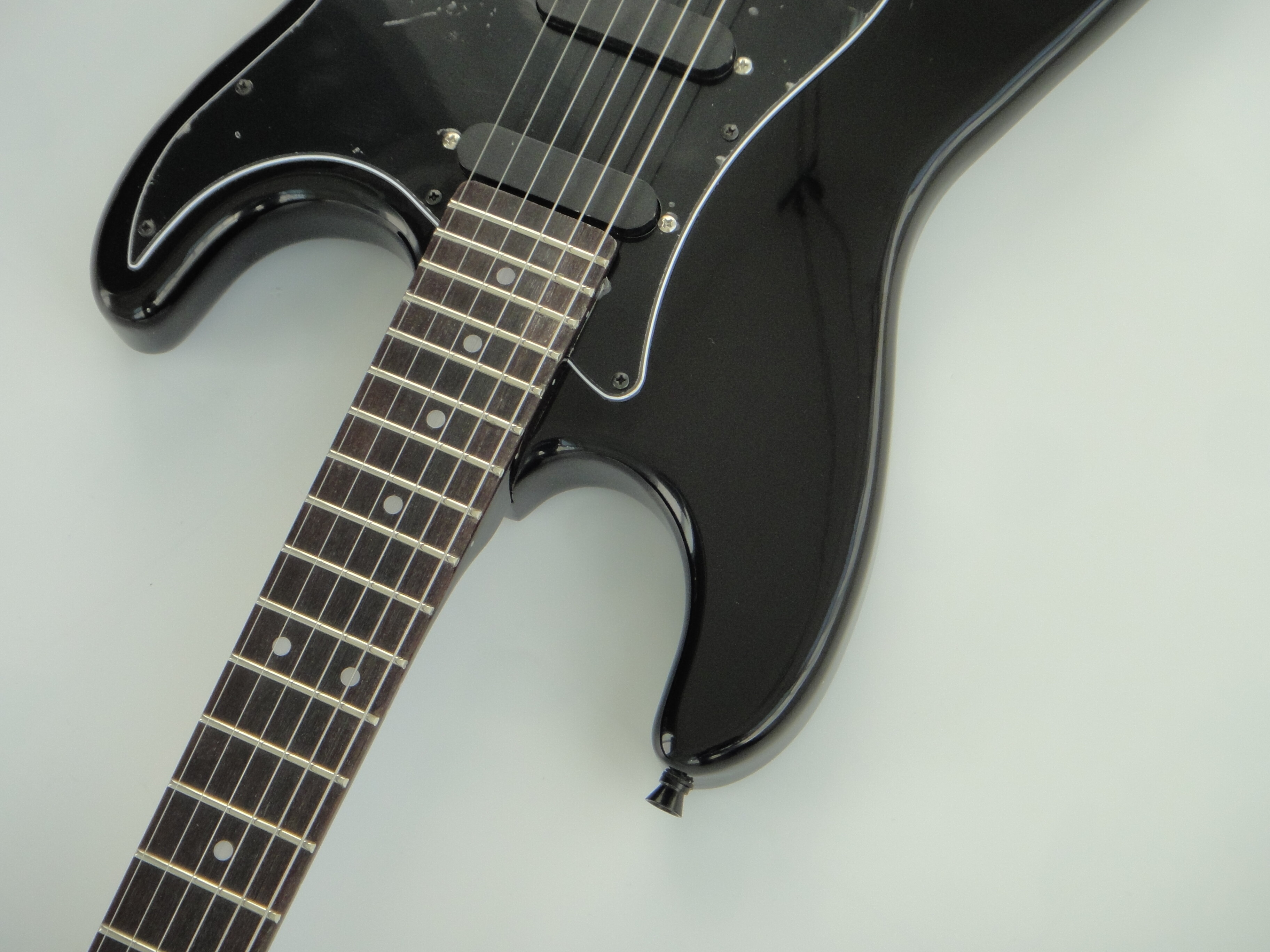 Afanti Customized Ancient SSS Pickups Mahogany Body Black Electric Guitar