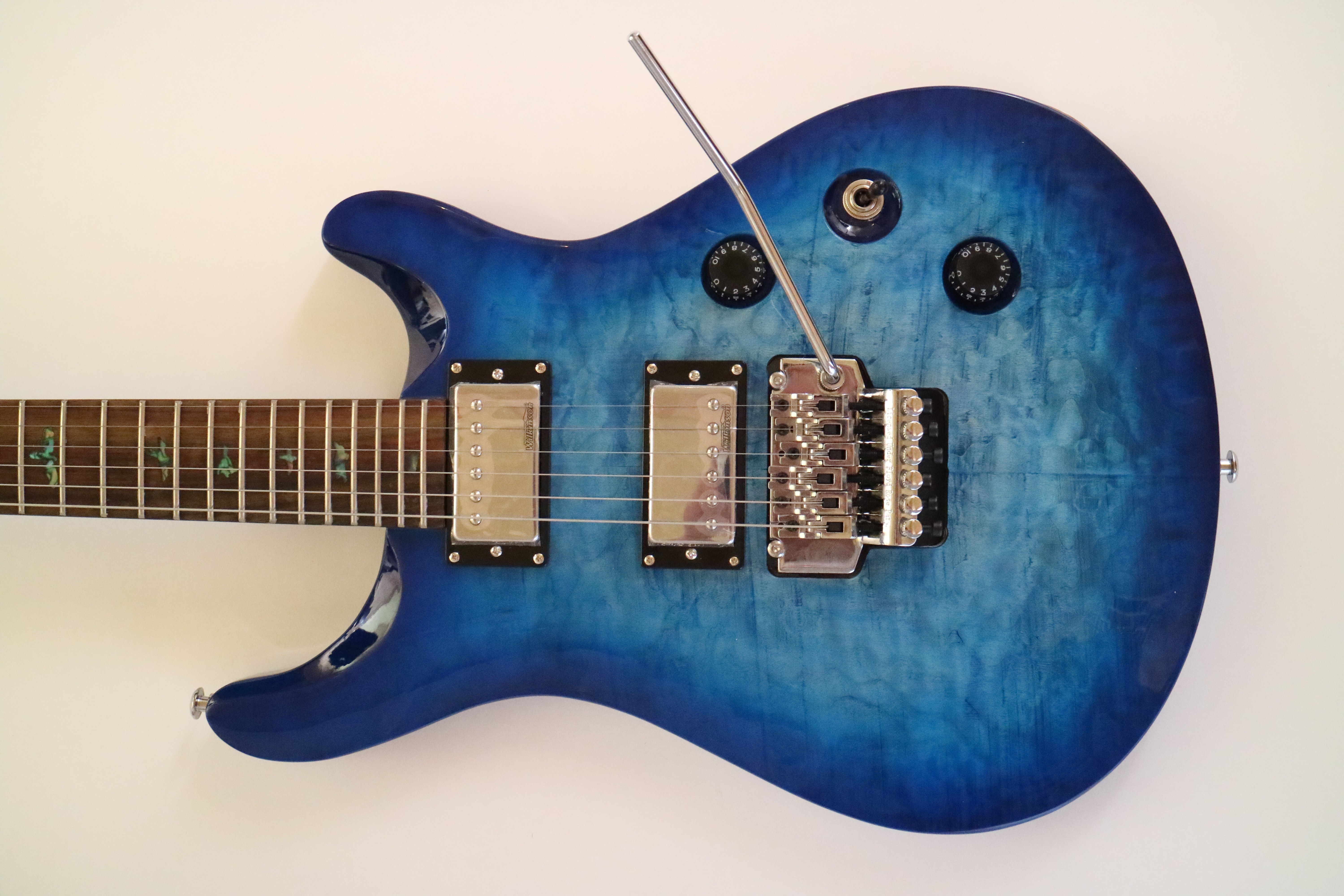 Afanti 24 Fret 6 String Basswood with Quilted Maple Veneer Electric Guitar