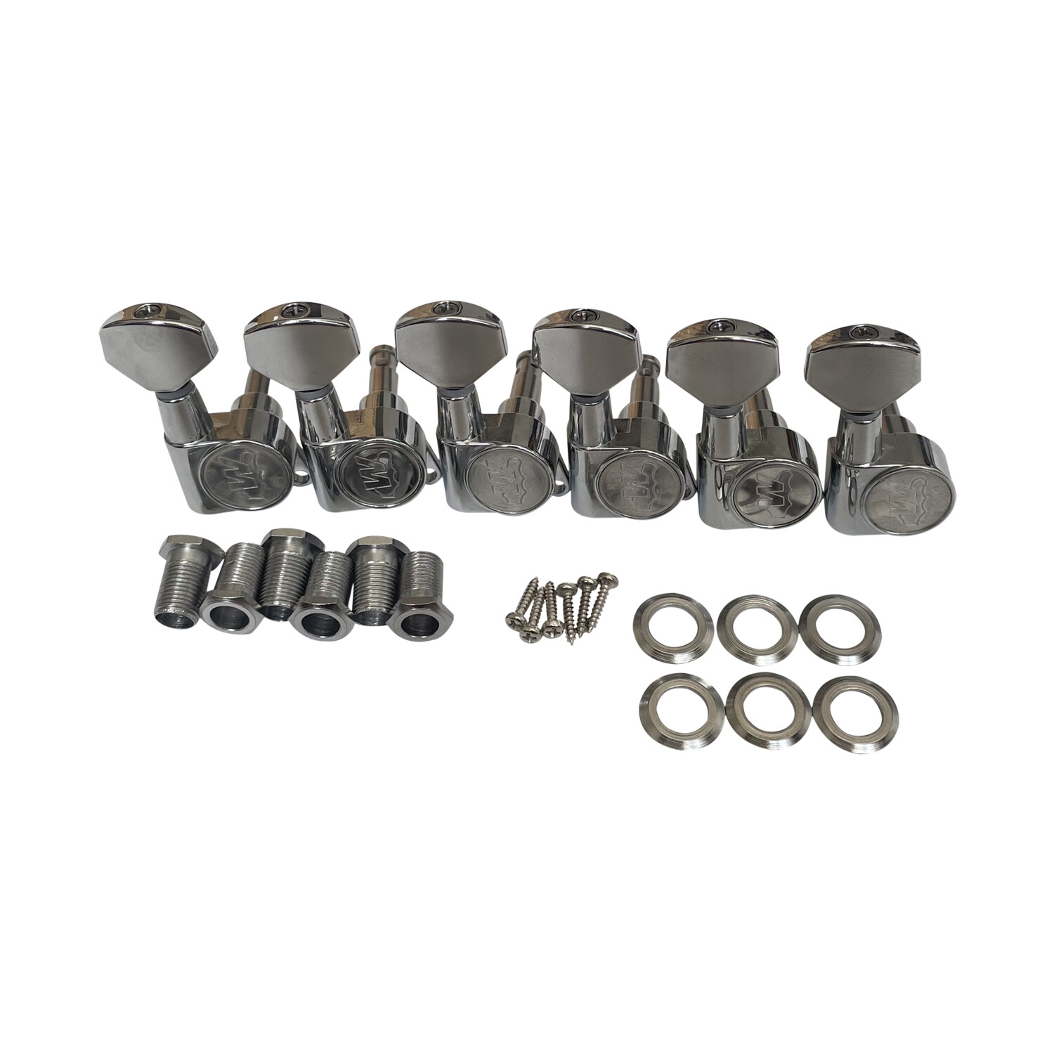 Afanti 6R-In-Line Chrome  Electric Guitar Tuning Machine Heads
