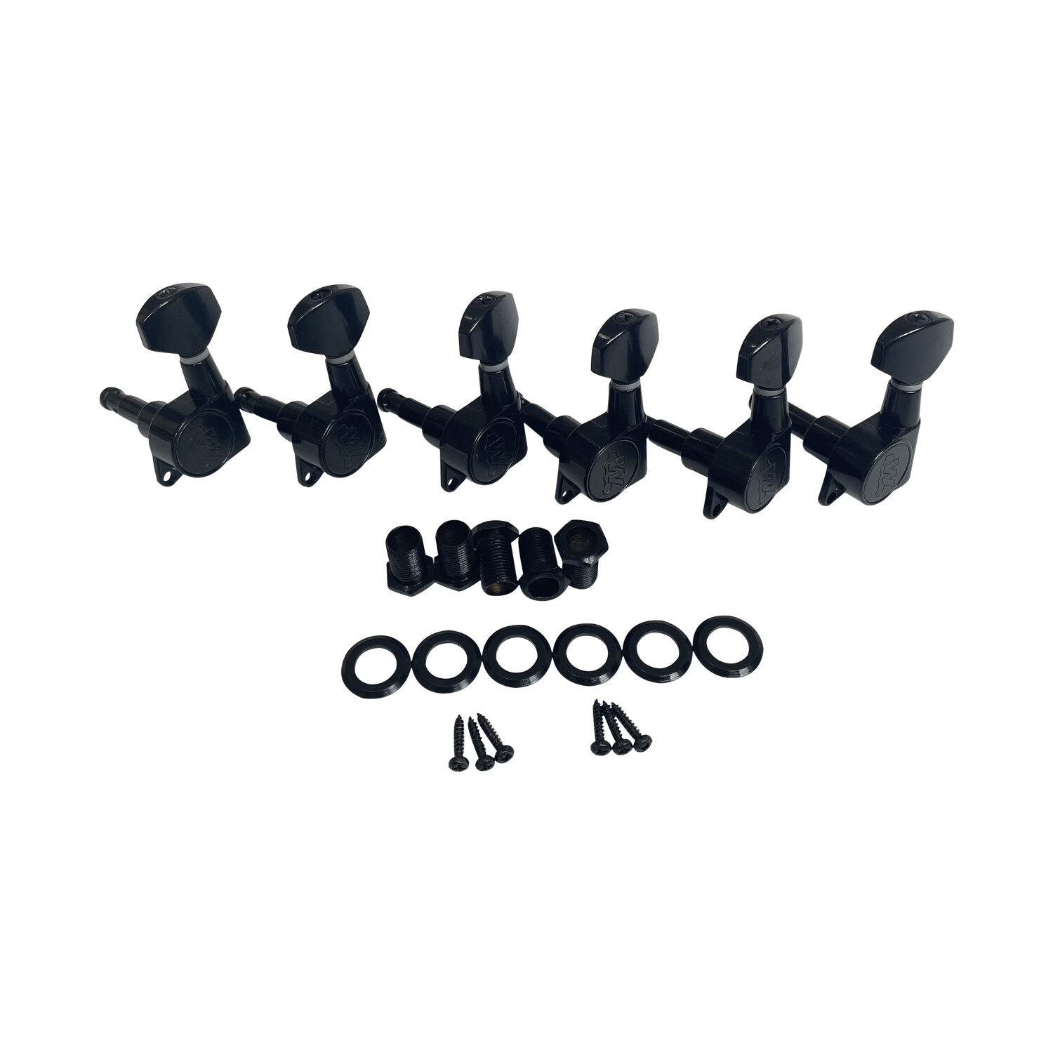 Afanti Black 6 Inline Right Handed  Guitar Tuning Machine Head
