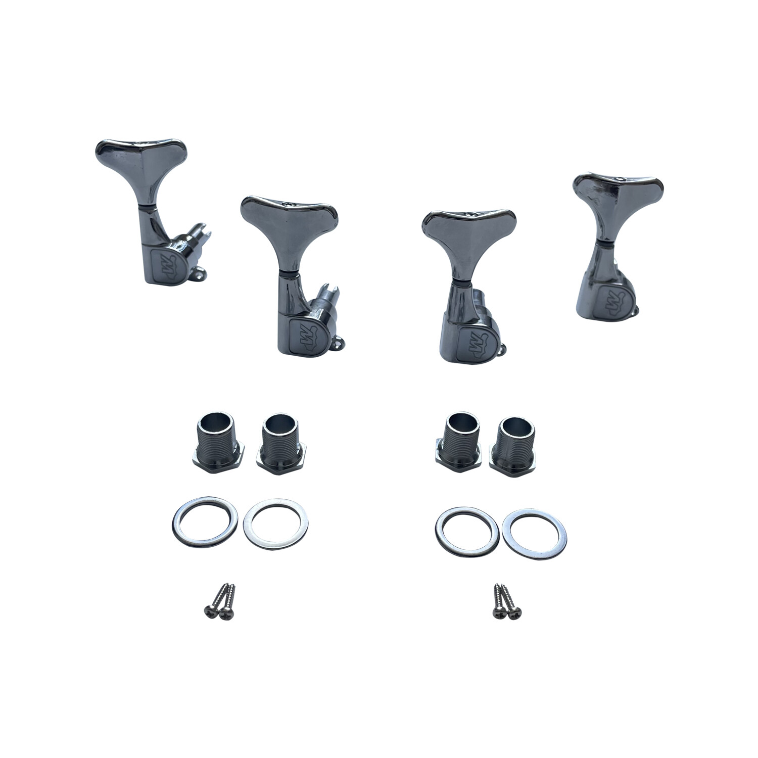 Afanti 4R Chrome Bass Guitar Tuners Tuning Pegs Keys Afanti 4R Chrome Bass Guitar Tuners Tuning Pegs Keys