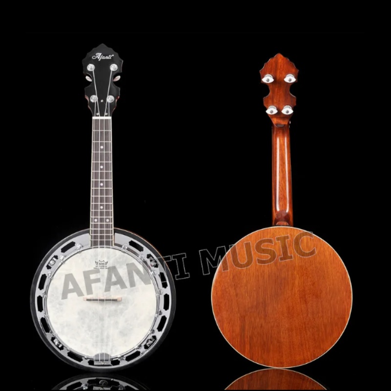 Afanti Mahogany Rim Iron Tone Ring 4 String Short Scale Banjo Afanti Mahogany Rim Iron Tone Ring 4 String Short Scale Banjo